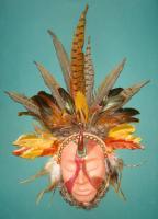 Masks - Mahupati - Clay And Feathers