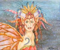 Sylth - Watercolor Paintings - By Sue Lamarr Kramer, Fantasy Painting Artist