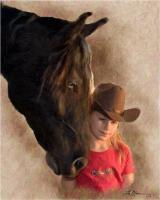 Friends - Acrylic On Canvas Paintings - By Sue Lamarr Kramer, Realistic Painting Artist