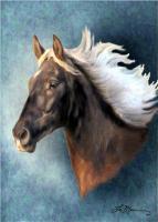 Run With The Wind - Acrylic On Canvas Paintings - By Sue Lamarr Kramer, Realistic Painting Artist