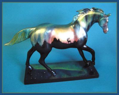 My Painted Ponies - Alaskan Skies - Acrelics On Resin