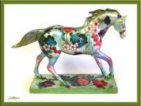 My Painted Ponies - Flower Song - Acrelics On Resin
