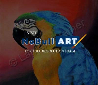 Paintings - Parrot - Oil Pastel