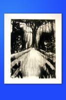 Spirit Walk - Monoprint Printmaking - By Lara Fowler, Larahism Printmaking Artist