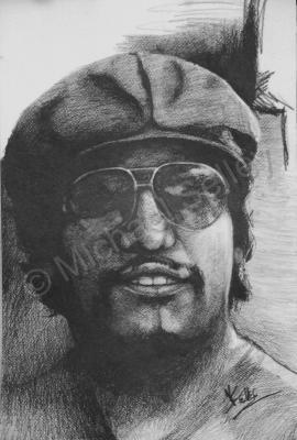 Portraits - Ponch - Graphite On Paper