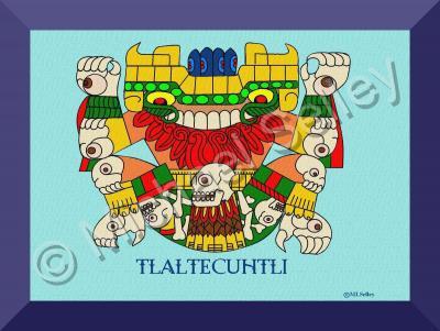 Pre-Colombian Prints - Tlaltecuhtli - Digital Print