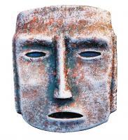 Primitive Mask - Hydrostone Sculptures - By Michael Selley, Primitive Sculpture Artist