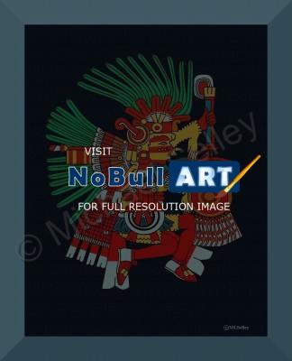 Pre-Colombian Prints - Aztec Warrior - Digital Print