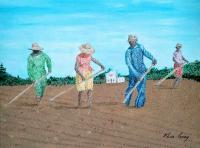 From Sun Up To Sun Down - Acrylic Paintings - By Vince Gray, Pointillism Painting Artist