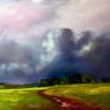Passing Storm - Oil On Gessoboard Paintings - By Stuart Davies, Impressionism Painting Artist