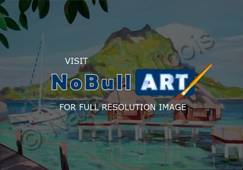 House Portrait - Bora Bora Lagoon Resort - Oil