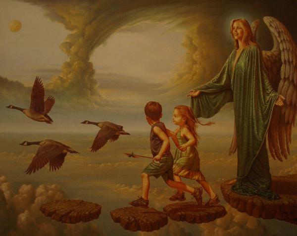 Magic Realism - Levana - Oil On Panel