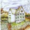 House Of Dreams - Watercolor Paintings - By Janis Artino, Nature Painting Artist