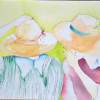 Secrets - Watercolor Paintings - By Janis Artino, People Painting Artist