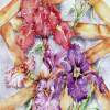 Iris - Watercolor Paintings - By Janis Artino, Flowers Painting Artist