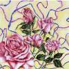 Roses And Ribbons - Watercolor Paintings - By Janis Artino, Flowers Painting Artist