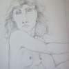 Nude Drawing - Pencil Drawing Drawings - By Janis Artino, People Drawing Artist