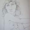 Nude Drawing - Pencil Drawing Drawings - By Janis Artino, People Drawing Artist