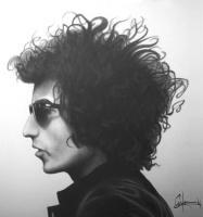 Dylan - Ebony Pencil On Hot Press Illu Drawings - By Jim Cowden, Black And White Drawing Artist