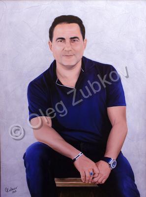 Portrait - Portrait Of A Man - Oil On Canvas