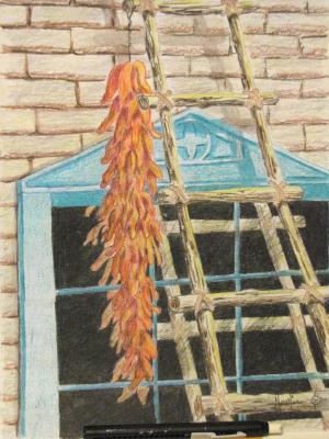 Southwest - Reflection - Colored Pencil