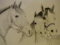Family - Pencil And Charcoal Drawings - By Robert Nowlin, Realism Drawing Artist