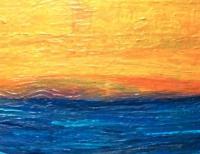 Blue - Sunset - Acrylic