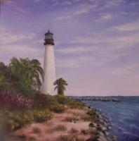 Key Biscayne - Acrylics Paintings - By Erika Kohutovic, Realism Painting Artist