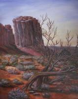 Monument Valley - Acrylics Paintings - By Erika Kohutovic, Realism Painting Artist