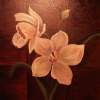 White Orchids - Oil On Canvas Paintings - By Erika Kohutovic, Floral Painting Artist