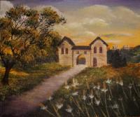 Roman Gate - Acrylics Paintings - By Erika Kohutovic, Realism Painting Artist