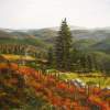 Mountain View - Acrylics Paintings - By Erika Kohutovic, Landscape Painting Artist