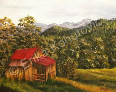 Landscapes - Old Barn - Acrylics