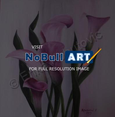 Floral - Pink Callas 2 - Acrylics