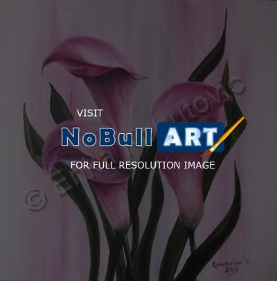 Floral - Pink Callas 1 - Acrylics