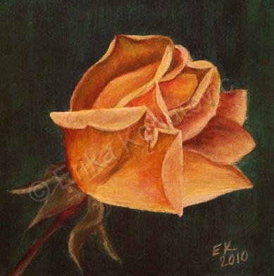 Floral - Yellow Rose - Acrylics