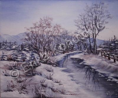 Landscapes - Winter Scenery - Acrylics