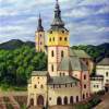Barbakan - Banska Bystrica - Acrylics Paintings - By Erika Kohutovic, Realism Painting Artist