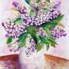 Lilac - Watercolor Paintings - By Erika Kohutovic, Floral Painting Artist