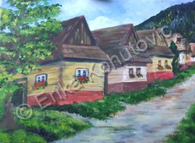 Places - Vlkolinec - Acrylics