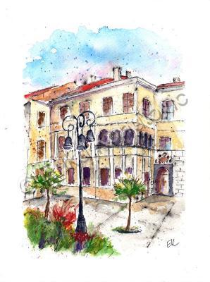 Places - Banska Bystrica - Beniczky House - Watercolor