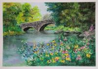 Laxenburg - Dry Pastel Paintings - By Erika Kohutovic, Landscape Painting Artist