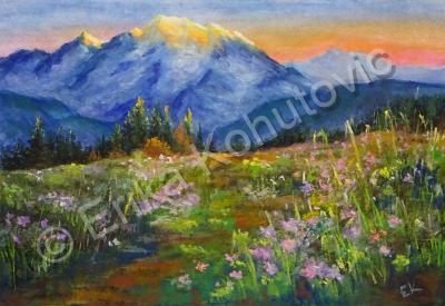 Landscapes - Morning Meadow - Dry Pastel