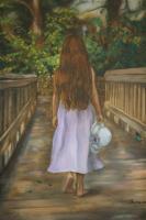 Portraits - Strolling In Lue Gardens - Oil On Canvas