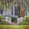 Leu Gardens House - Oil On Canvas Paintings - By Rosamalia Bujase, Impressionism Painting Artist