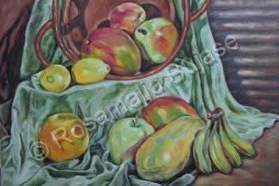 Still Life - Fruits Still Life - Oil On Canvas