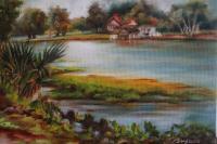 Landscapes - Lake Maitland - Oil On Canvas