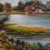 Lake Maitland - Oil On Canvas Paintings - By Rosamalia Bujase, Impressionism Painting Artist