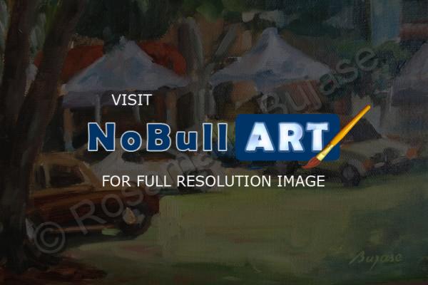 Landscapes - Winter Park Auto Show - Oil On Canvas