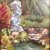 Polasek Gardens - Oil On Canvas Paintings - By Rosamalia Bujase, Impressionism Painting Artist